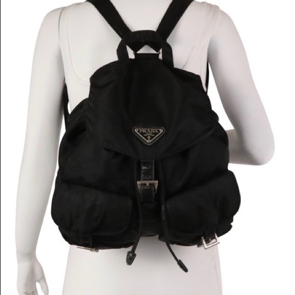 prada nylon backpack large